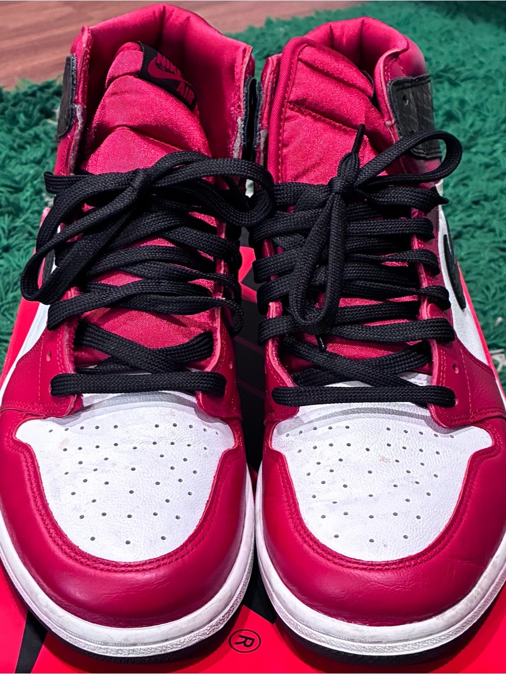 Jordan 1 Retro High OG Satin Snake Chicago W Size 12W/10.5M GREAT 100% AUTHENTIC - Picture 3 of 9
